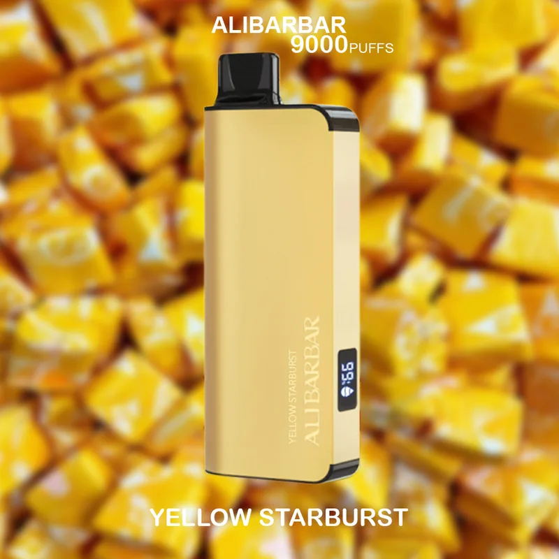 Alibarbar Ingot Yellow Starburst – 9000 Puffs
