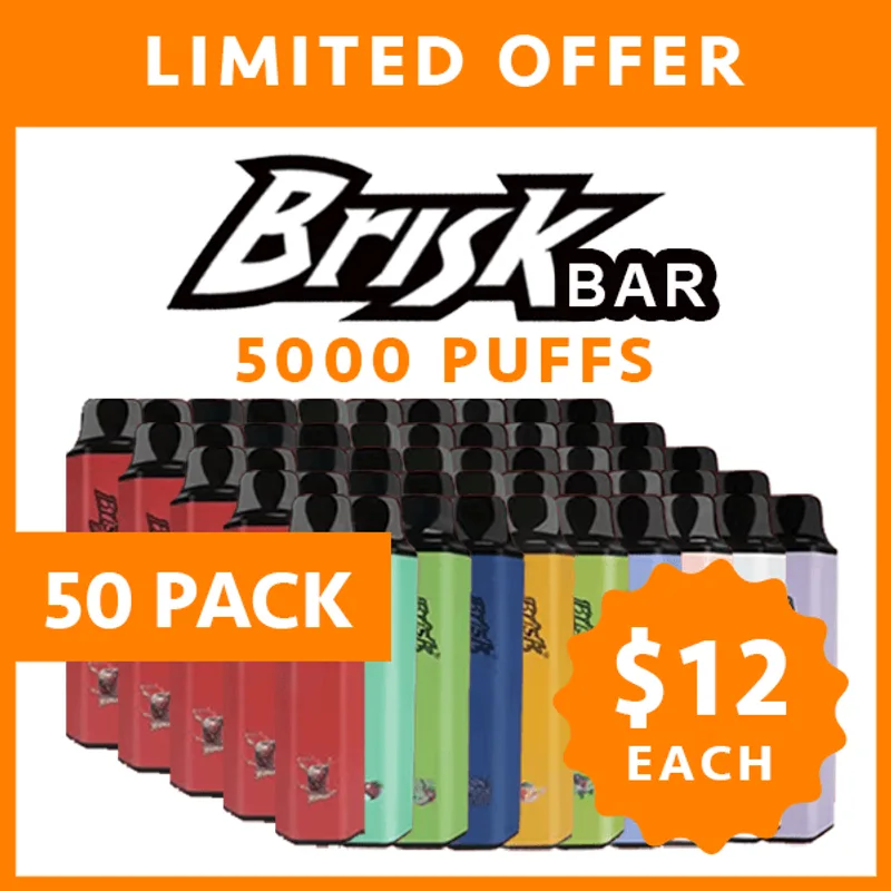Brisk Bar – 5000 Puffs – 50 Pack