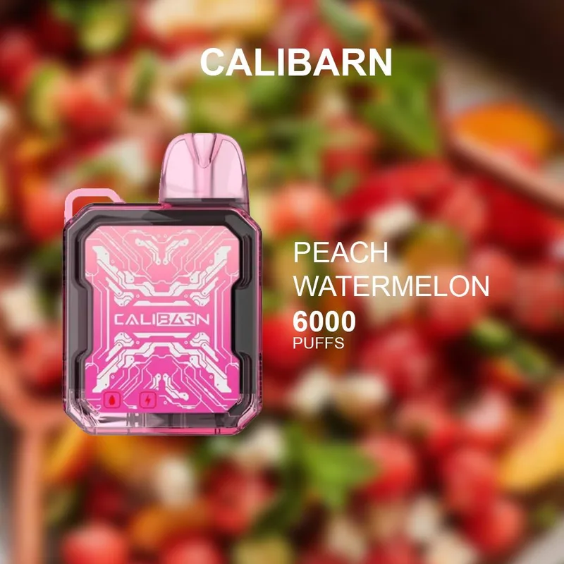 Calibarn Peach Watermelon – 6000 Puffs
