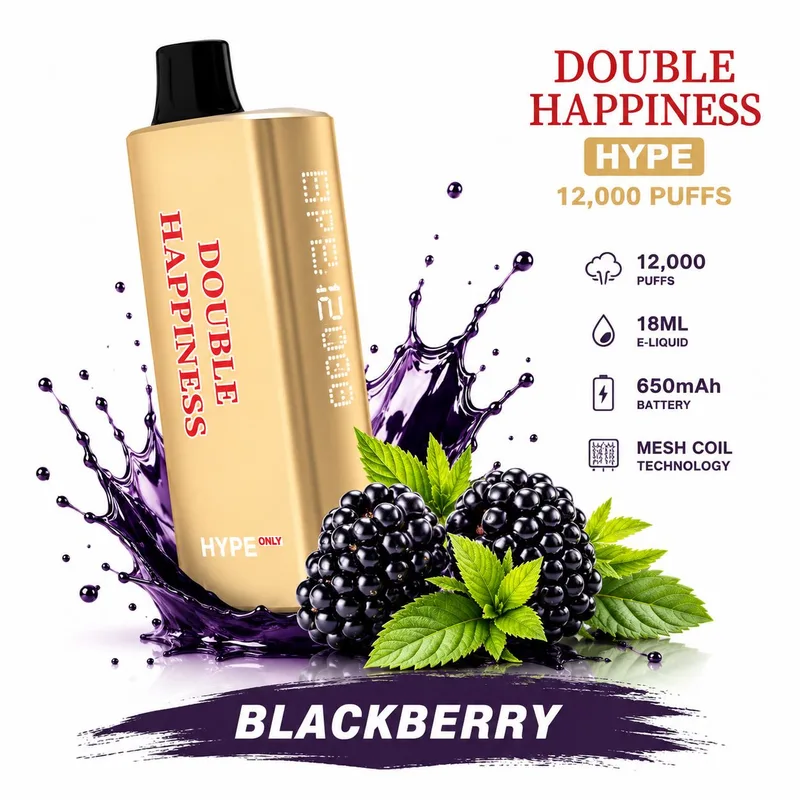 Double Happiness Hype Blackberry – 12000 Puffs