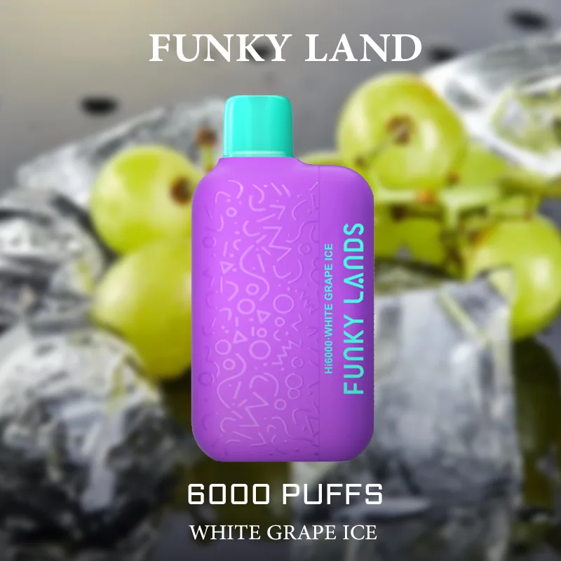 Funky Land White Grape Ice – 6000 Puffs