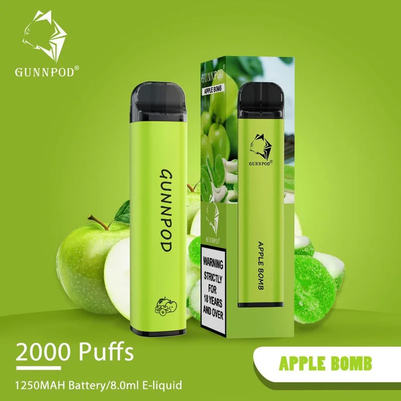 Gunnpod Apple Bomb – 2000 Puffs