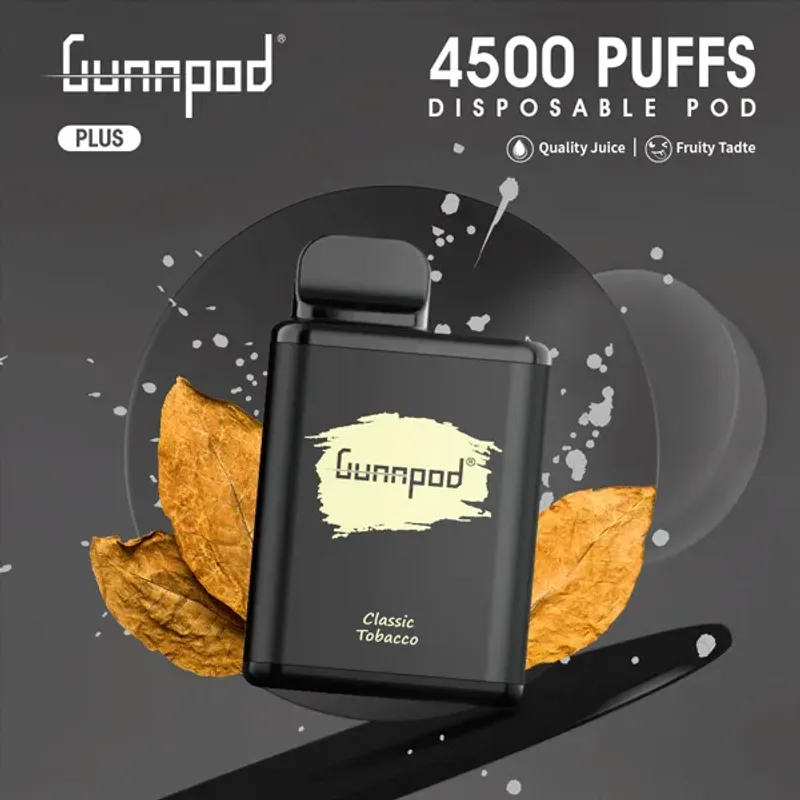 Gunnpod Plus Classic Tobacco – 4500 Puffs