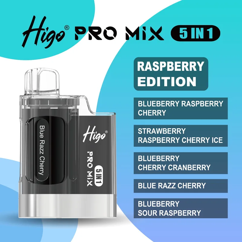 Higo Pro Mix 5 In 1 – Raspberry Edition – 6000 Puffs