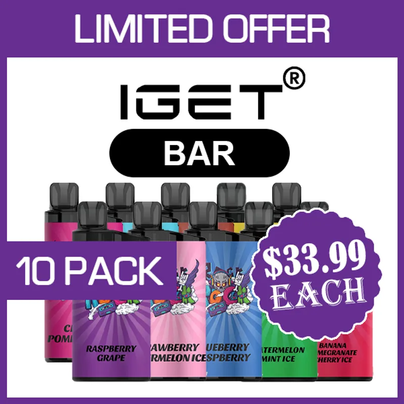 IGET Bar – 3500 Puffs – 10 Pack