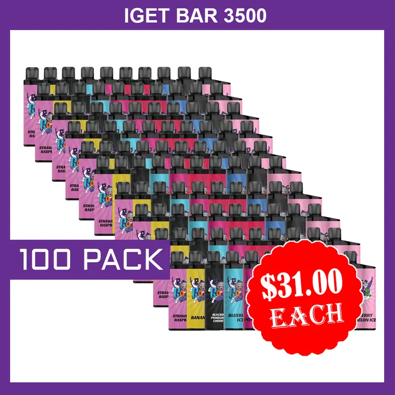 IGET Bar – 3500 Puffs – 100 Pack