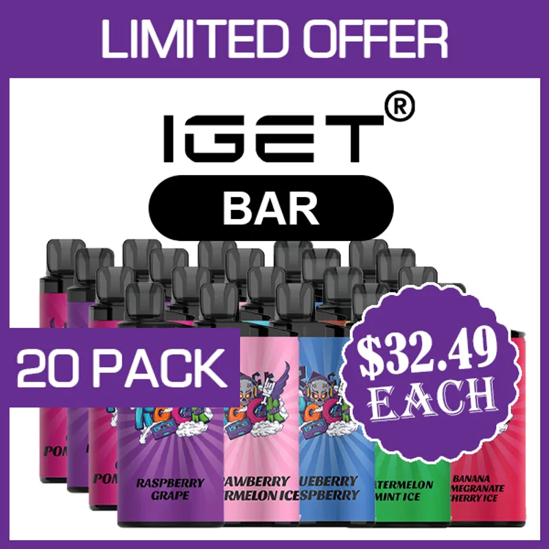 IGET Bar – 3500 Puffs – 20 Pack