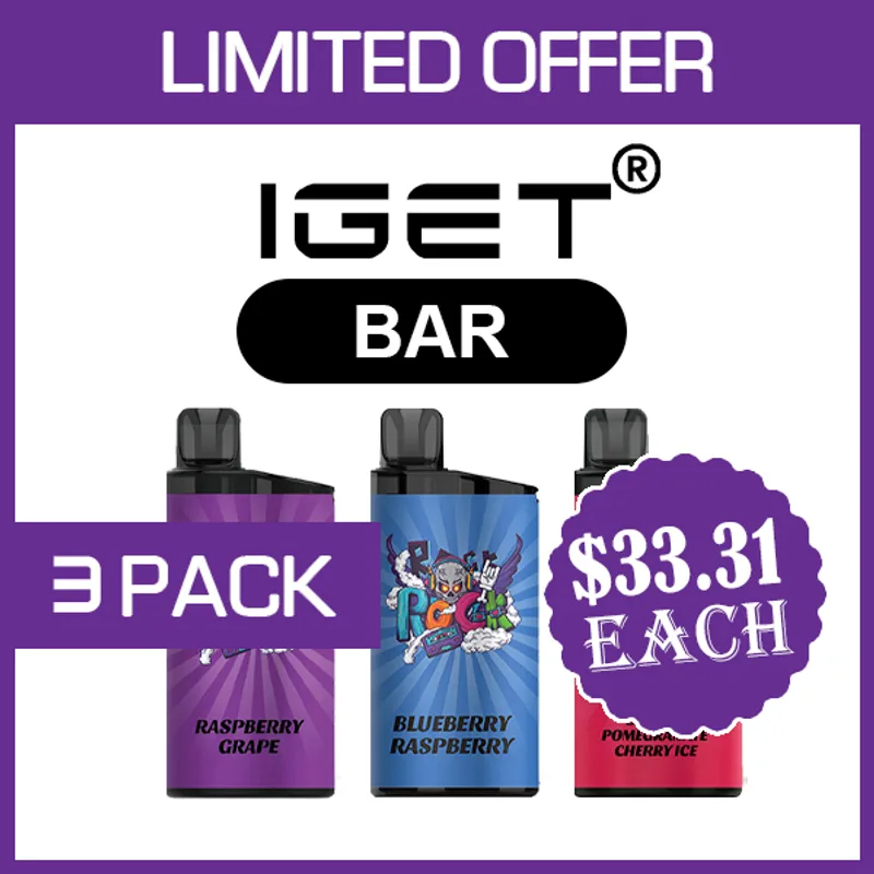IGET Bar – 3500 Puffs – 3 Pack