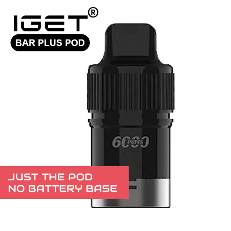IGET Bar Plus – Pod Only – Watermelon Ice – 6000 Puffs (no Battery Base)