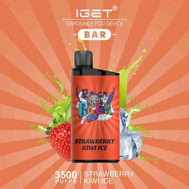 IGET Bar Strawberry Kiwi Ice – 3500 Puffs