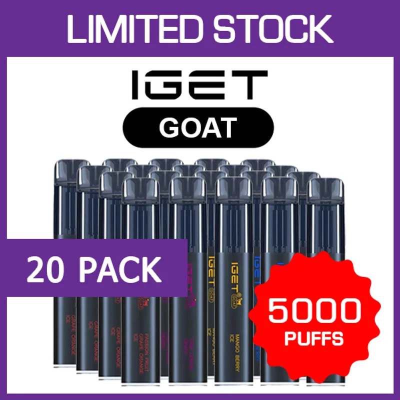 IGET Goat – 5000 Puffs – 20 Pack