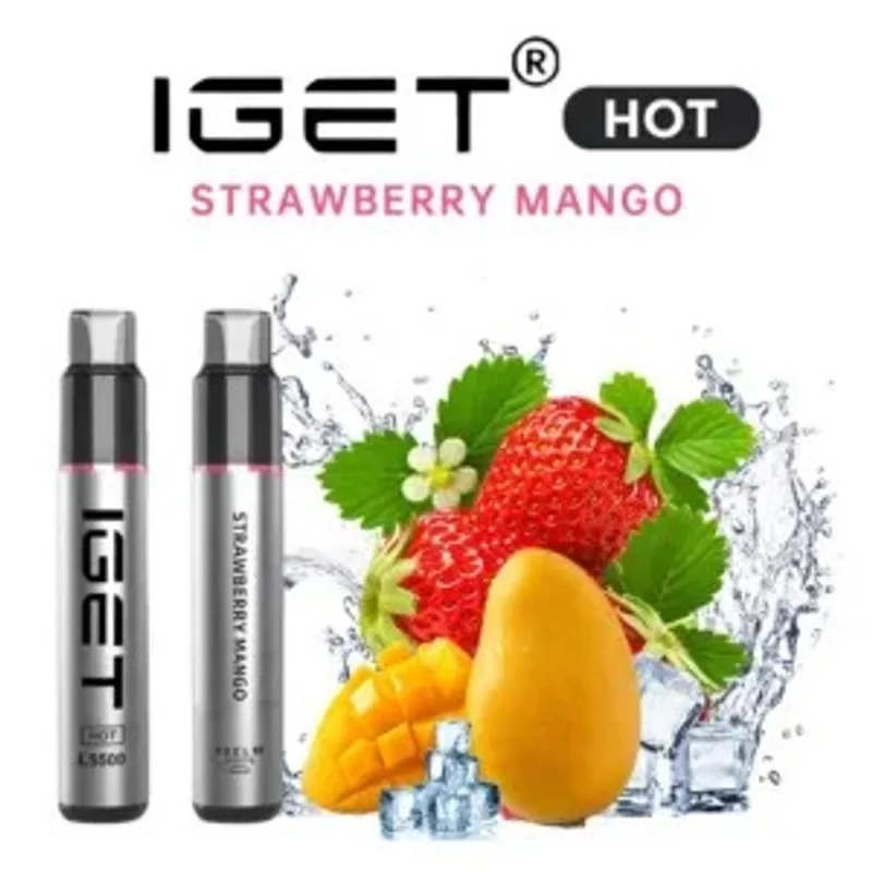 IGET Hot Strawberry Mango – 5500 Puffs