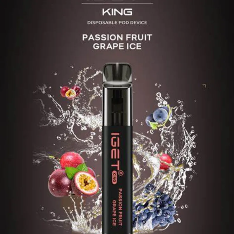 IGET King Passion Fruit Grape Ice – 2600 Puffs