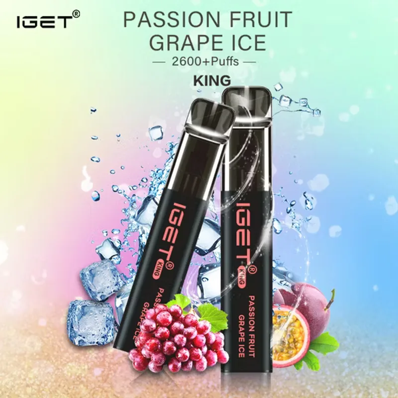 IGET King Passionfruit Grape Ice – 2600 Puffs