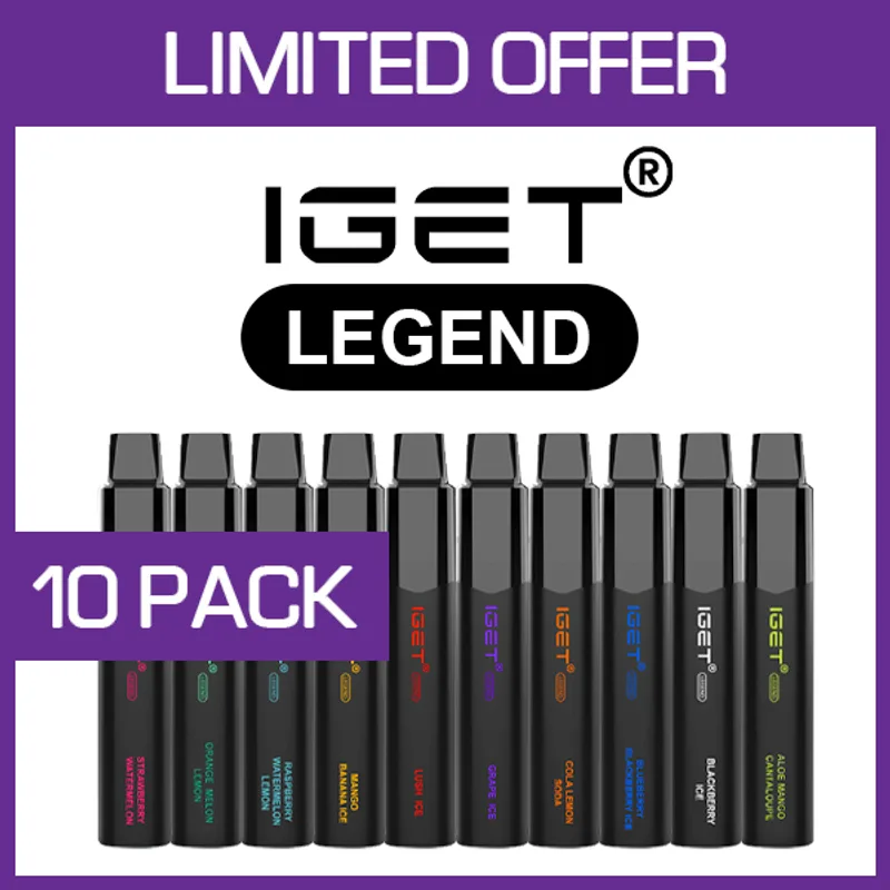 IGET Legend – 4000 Puffs – 10 Pack