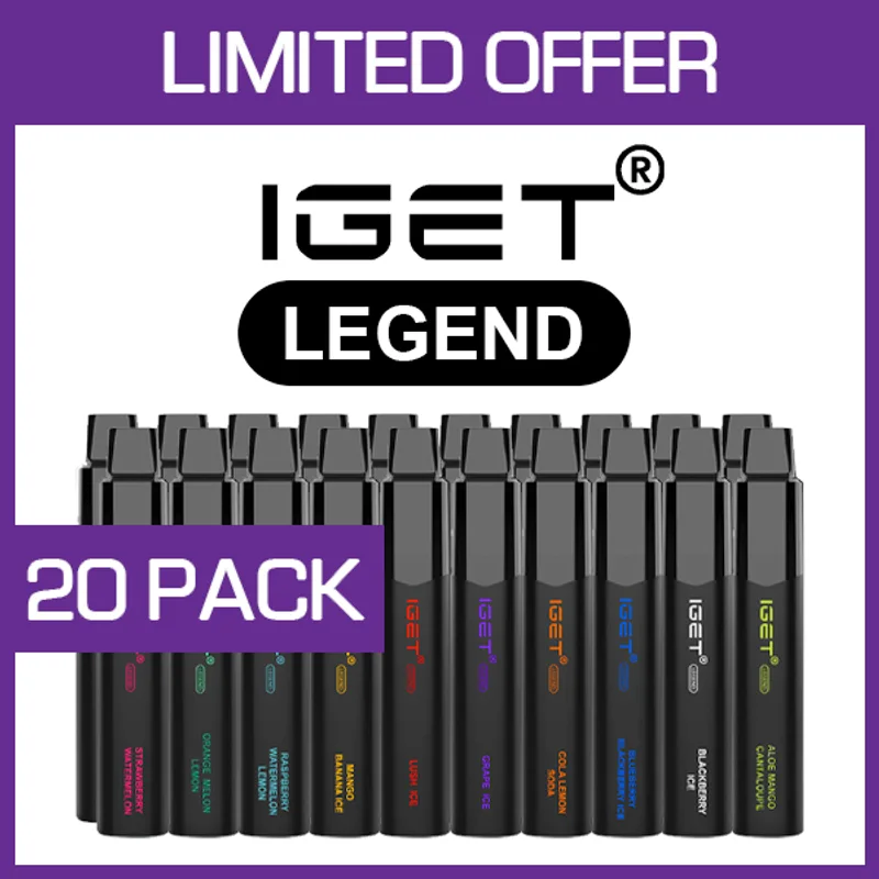IGET Legend – 4000 Puffs – 20 Pack