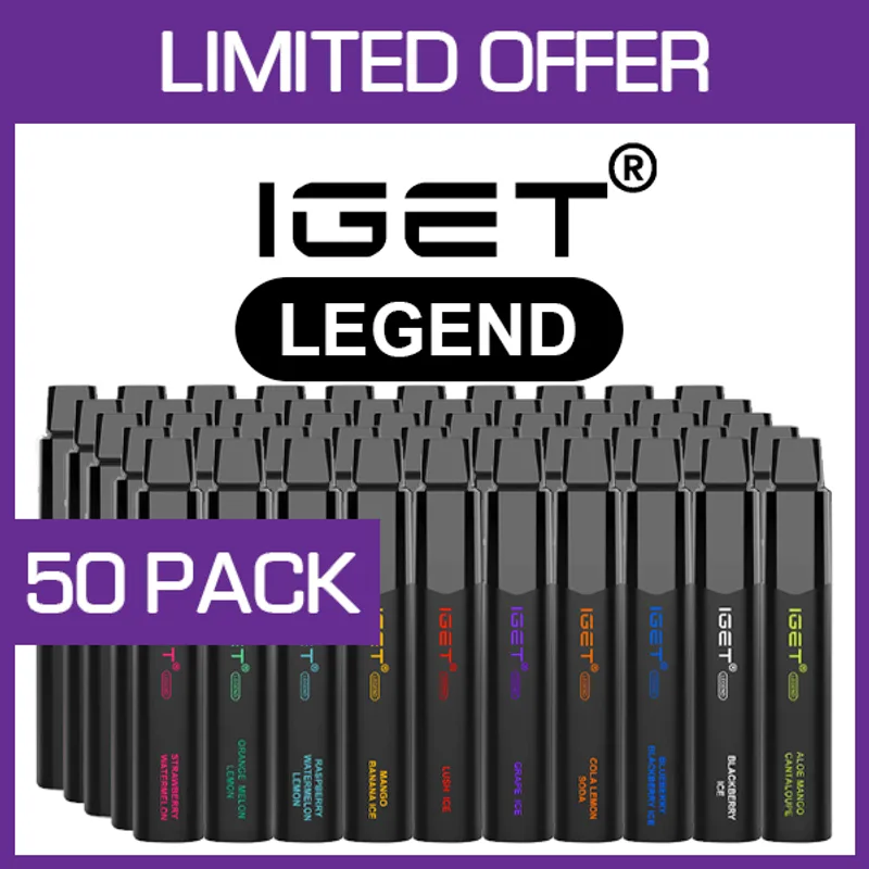 IGET Legend – 4000 Puffs – 50 Pack