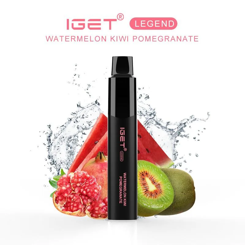IGET Legend Watermelon Kiwi Pomegranate – 4000 Puffs