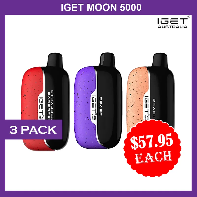 IGET Moon 5000 Puffs – 3 Pack
