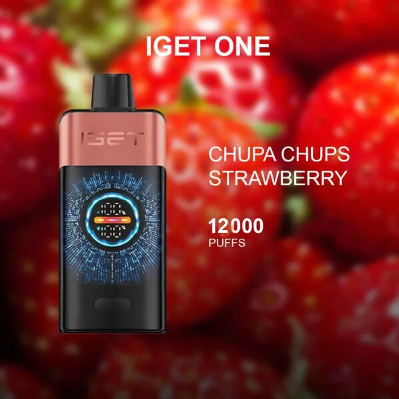 IGET One Chupa Chups Strawberry – 12000 Puffs