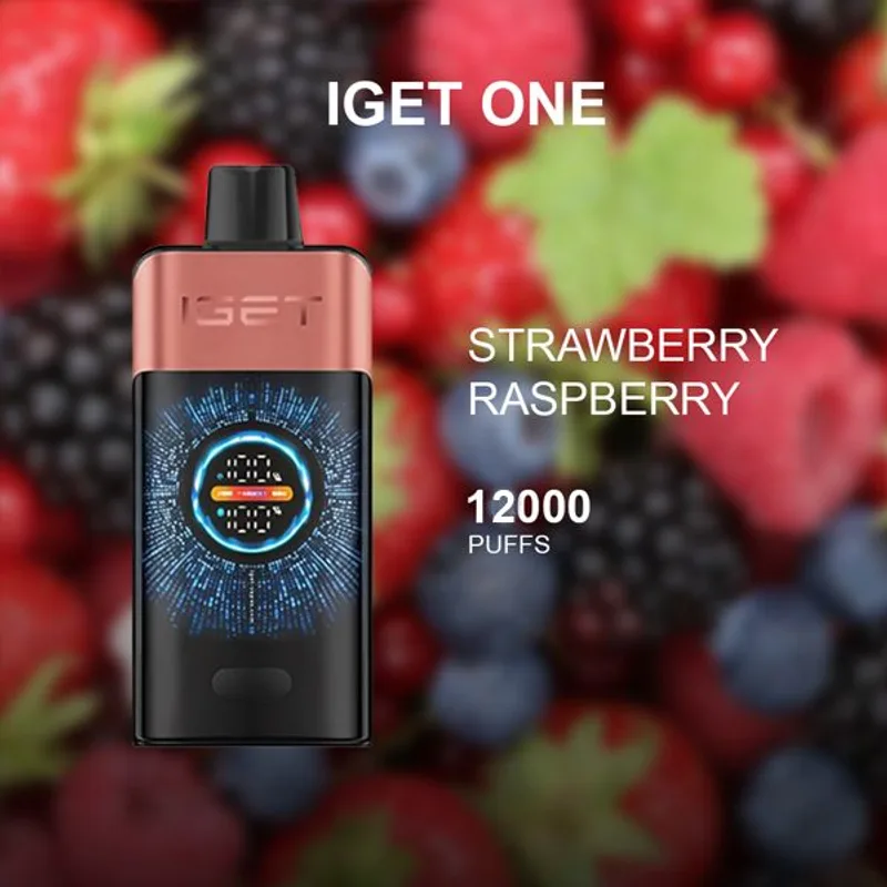 IGET One Strawberry Raspberry – 12000 Puffs