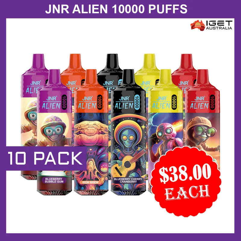 JNR Alien 10000 Puffs – 10 Pack