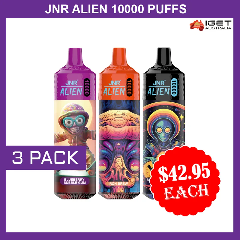 JNR Alien 10000 Puffs – 3 Pack
