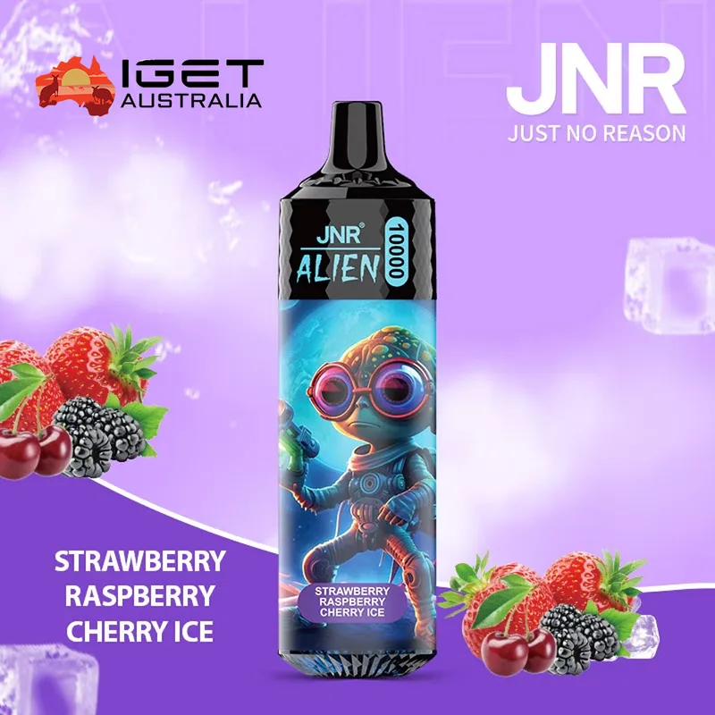 JNR Alien Strawberry Raspberry Cherry Ice – 10000 Puffs