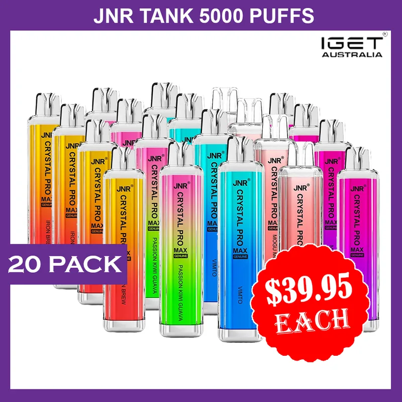 JNR Crystal Pro Max – 5000 Puffs – 20 Pack