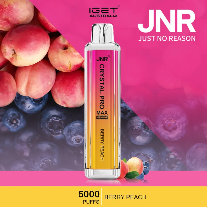 JNR Crystal Pro Max – Berry Peach- 5000 Puffs
