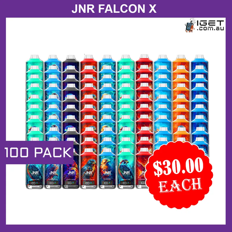 JNR Falcon X – 18000 Puffs – 100 Pack