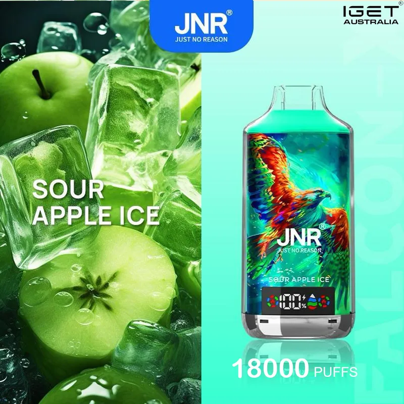 JNR Falcon -X Sour Apple Ice – 18000 Puffs