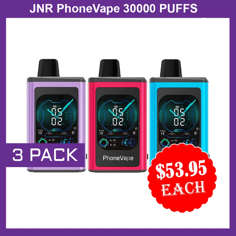 JNR Phonevape – 3 Pack – 30000 Puffs