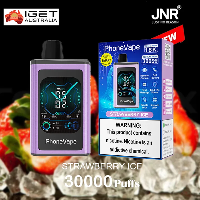 JNR Phonevape Strawberry Ice – 30000 Puffs