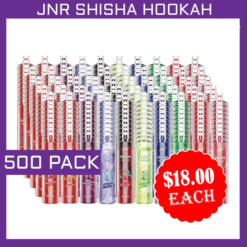 JNR Shisha Hookah – 12000 Puffs – 500 Pack