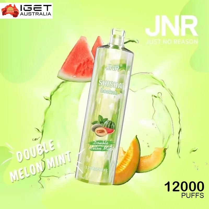 JNR Shisha Hookah – Double Melon Mint – 12000 Puffs