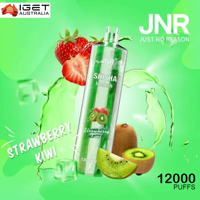 JNR Shisha Hookah – Strawberry Kiwi – 12000 Puffs