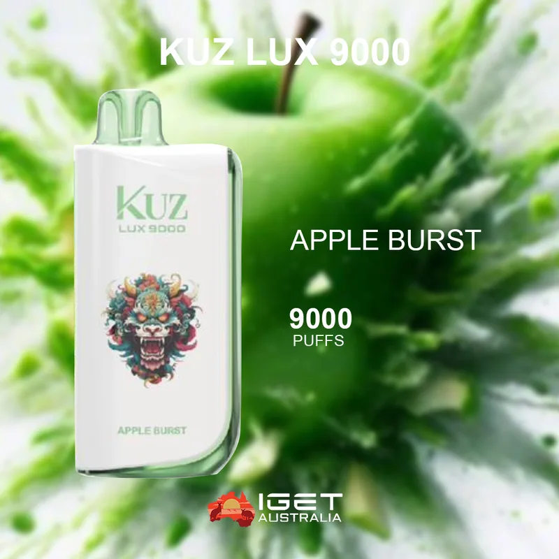 Kuz Lux Apple Burst- 9000 Puffs