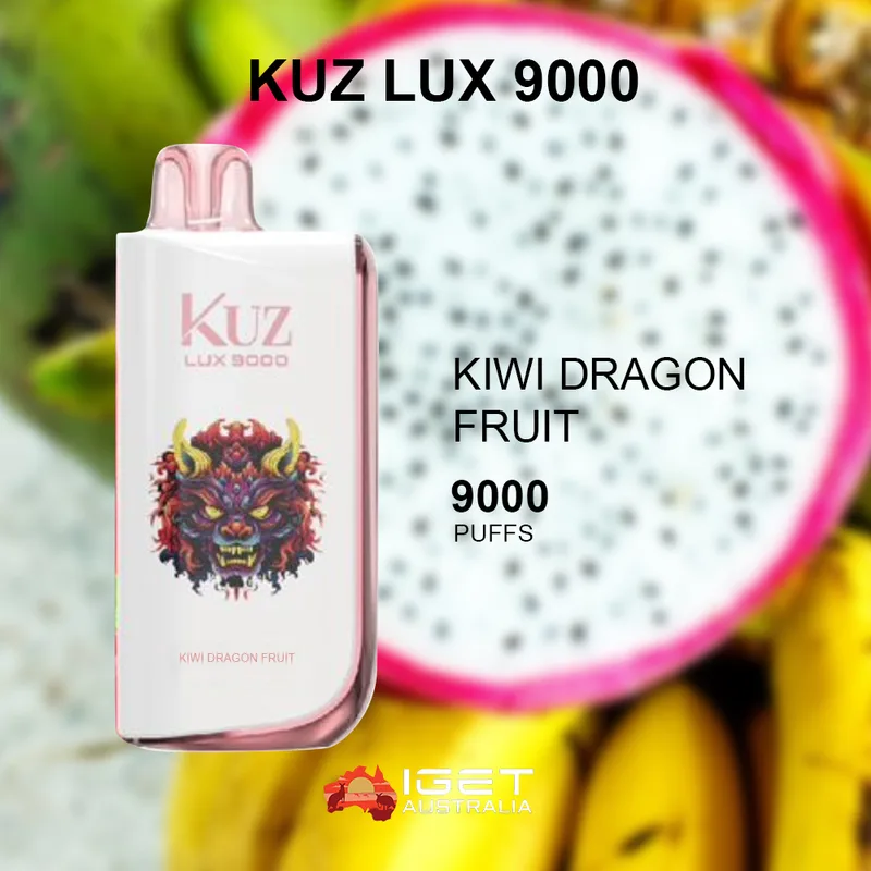 Kuz Lux Kiwi Dragon Fruit – 9000 Puffs