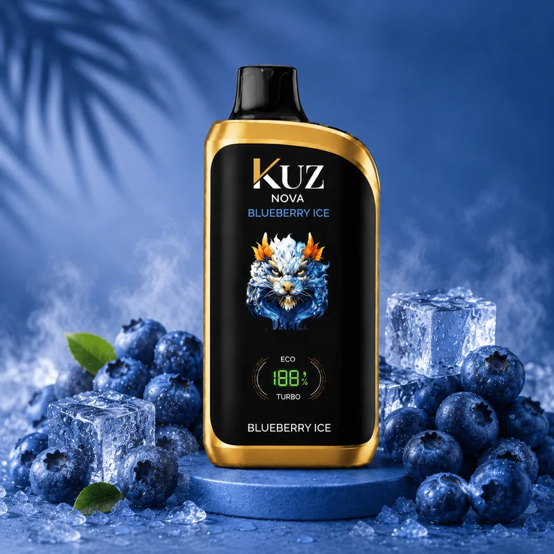 Kuz Nova Blueberry Ice – 16000 Puffs