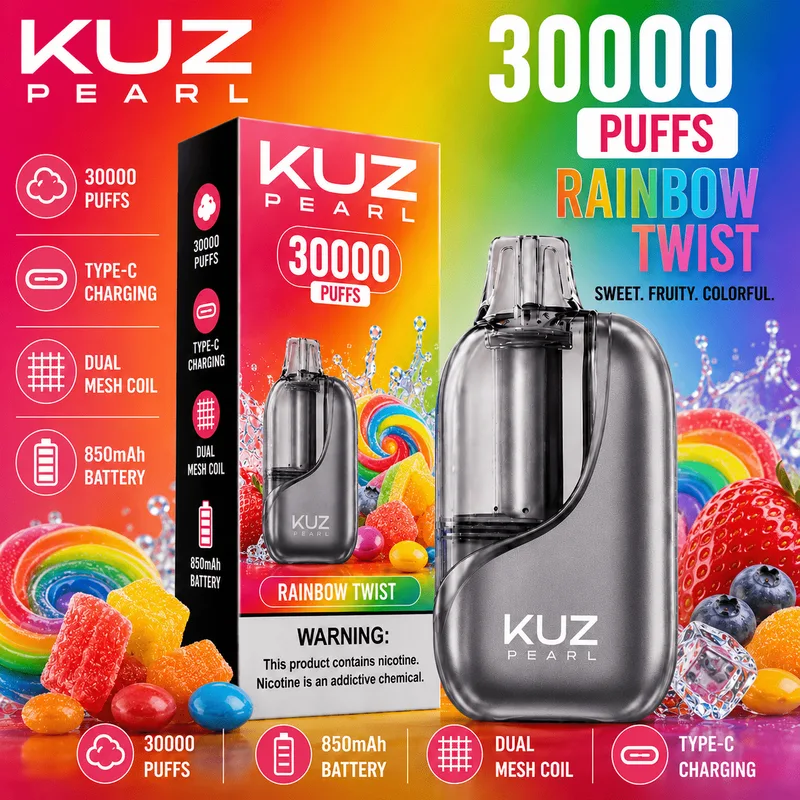 Kuz Pearl Rainbow Twist – 30000 Puffs