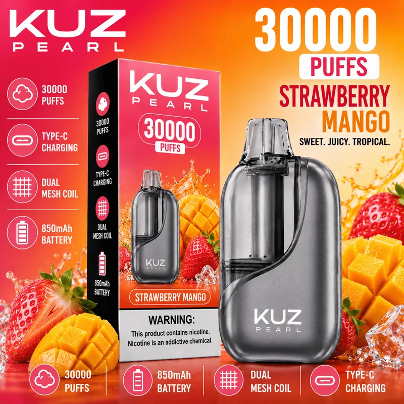 Kuz Pearl Strawberry Mango – 30000 Puffs