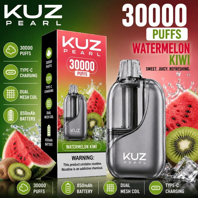 Kuz Pearl Watermelon Kiwi – 30000 Puffs