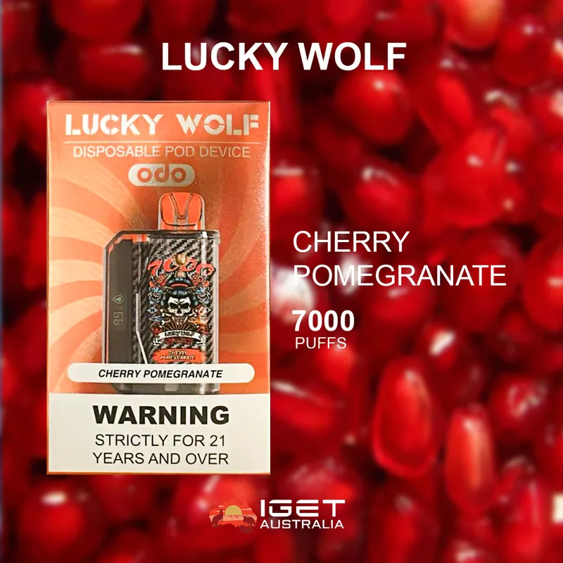Lucky Wolf Cherry Pomegranate – 7000 Puffs