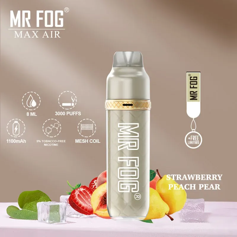 Mr Fog Strawberry Peach Pear – 3600 Puffs