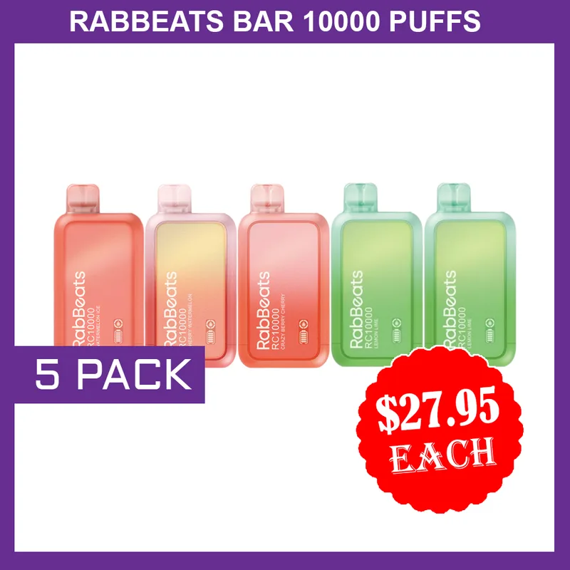 Rabbeats 10000 Puffs – 5 Pack