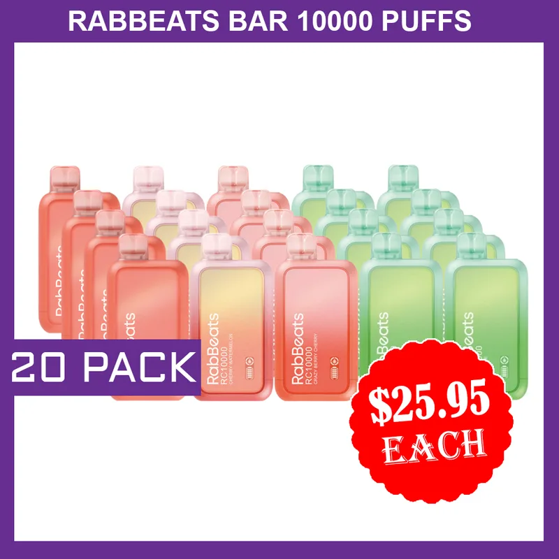 Rabbeats Bar 10000 Puffs – 20 Packs