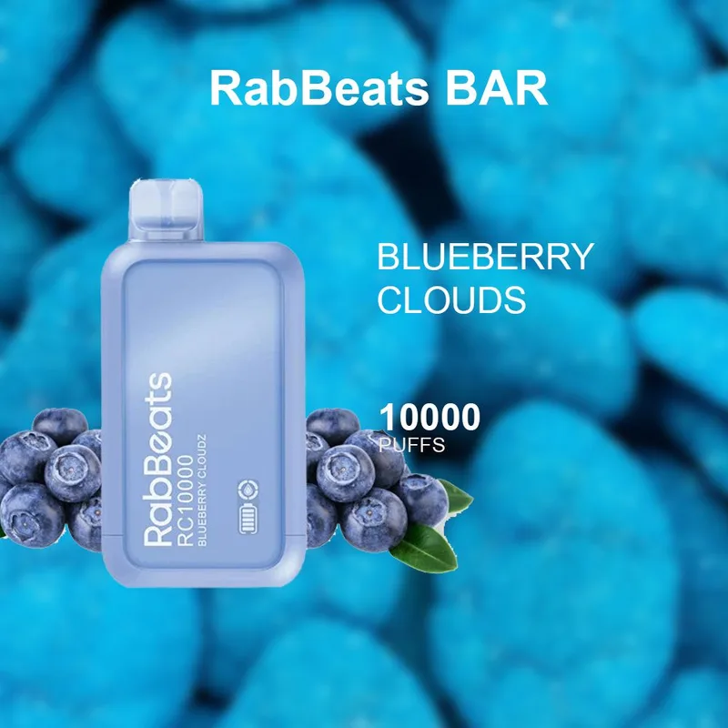 Rabbeats Bar Blueberry Clouds – 10000 Puffs