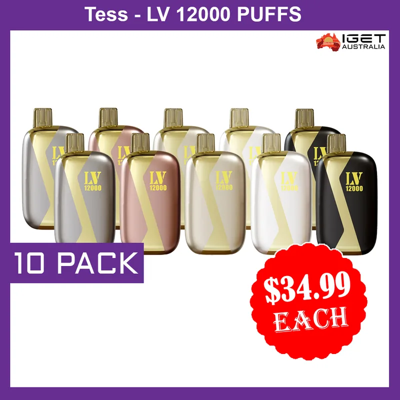 Tess-Lv 12000 Puffs – 10 Pack