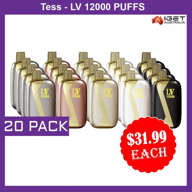 Tess-Lv 12000 Puffs – 20 Pack
